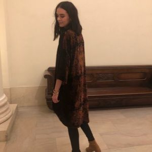 Free People Velvet Cape